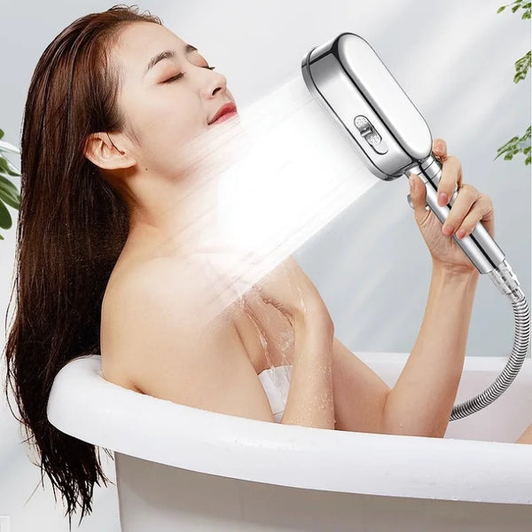 AquaePura Handheld Pressurized Filtered Showerhead Set