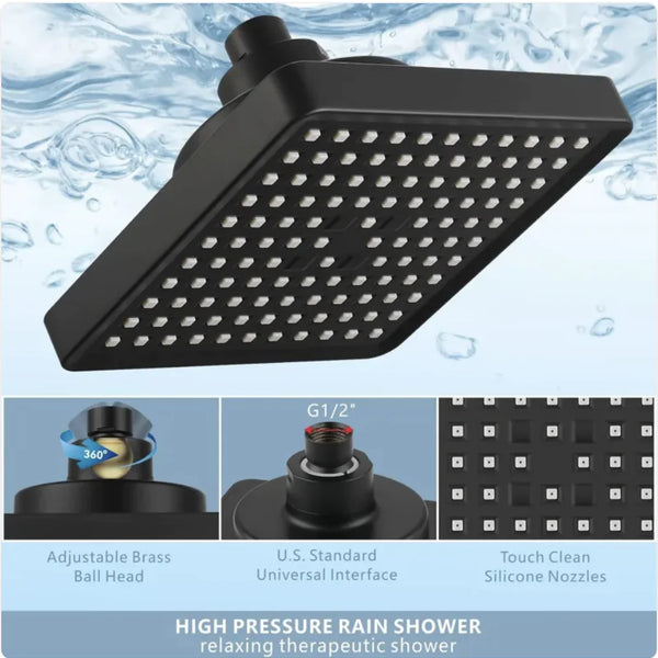 Pressurized Filtered Rainfall Showerhead