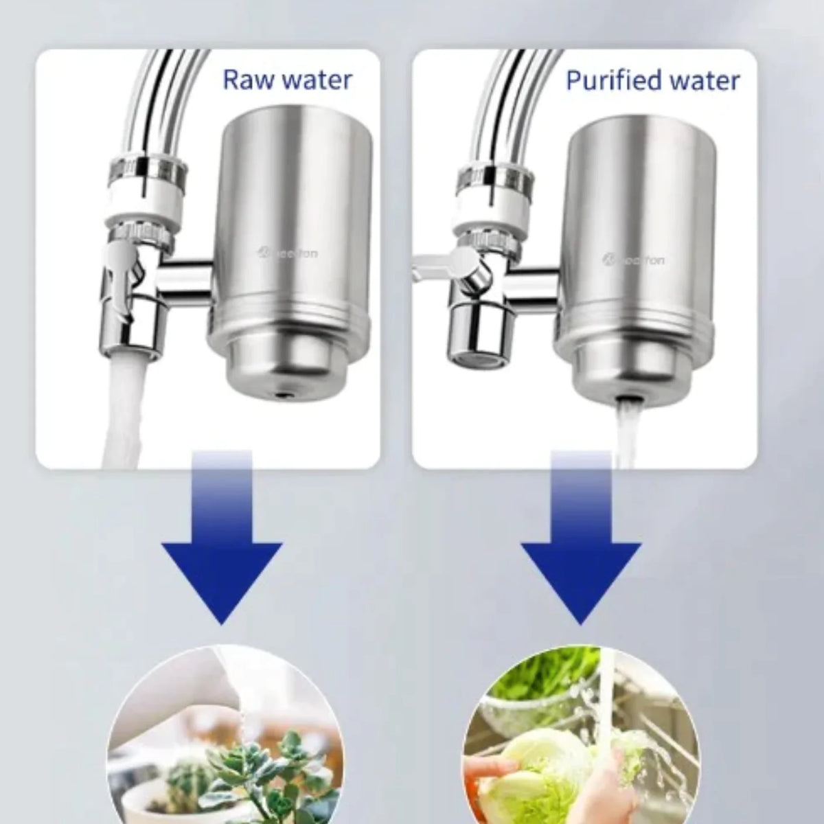 Stainless Steel - Faucet Filter